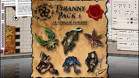 Fantasy Grounds - Ddraig Goch's Tyranny 3 (Token Pack) DLC