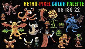 RETRO-PIXEL COLOR PALETTE - DB-ISO-22