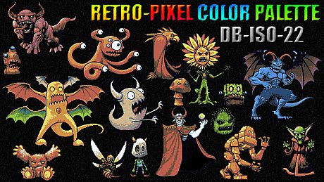 RETRO-PIXEL COLOR PALETTE - DB-ISO-22 DLC