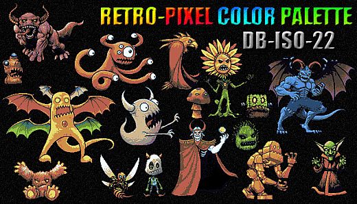 RETRO-PIXEL COLOR PALETTE - DB-ISO-22