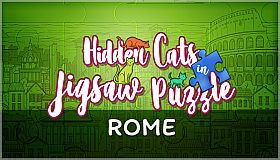 Hidden Cats in Jigsaw Puzzle - Rome