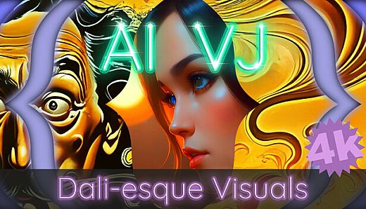 AI-VJ - Dali-esque 4k Visuals