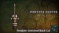 Monster Hunter Wilds - Pendant: Stretched Black Cat