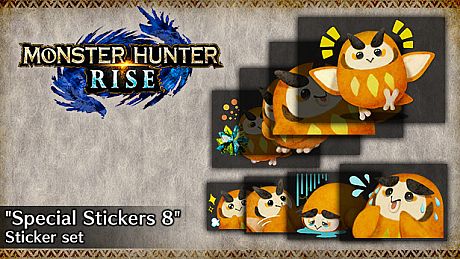 Monster Hunter Rise - "Special Stickers 8" sticker set DLC