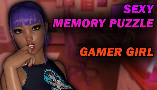 Sexy Memory Puzzle - Gamer Girl