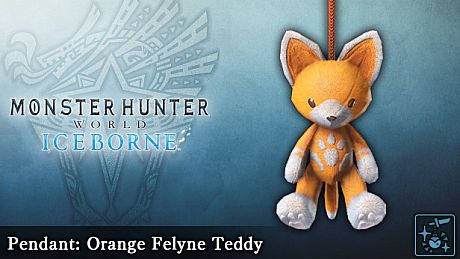 Monster Hunter World: Iceborne - Pendant: Orange Felyne Teddy DLC