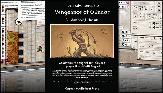 Fantasy Grounds - 1 on 1 Adventures #10: Vengeance of Olindor (3.5E)