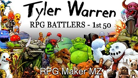 RPG Maker MZ - Tyler Warren RPG Battlers - 1st 50 DLC