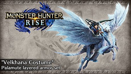 Monster Hunter Rise - "Velkhana Costume" Palamute layered armor set DLC