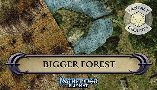 Fantasy Grounds - Pathfinder RPG - Pathfinder Flip-Mat - Bigger Forest
