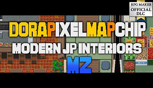 RPG Maker MZ - DorapixelMapChips - Modern JP Interiors