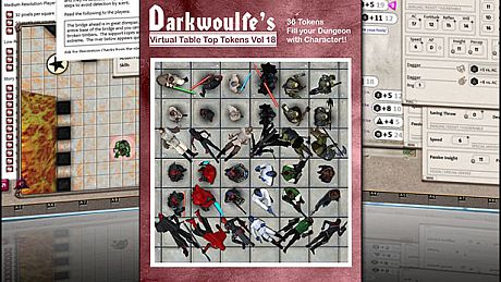 Fantasy Grounds - Darkwoulfe's Token Pack Volume 18 DLC