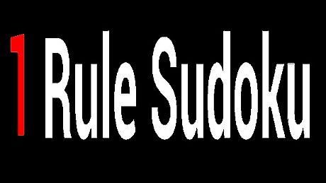 1 Rule Sudoku Game