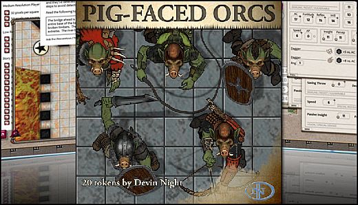 Fantasy Grounds - Pig Faced Orcs (Token Pack)