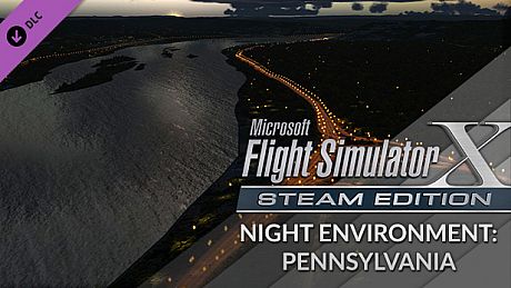 FSX Steam Edition: Night Environment: Pennsylvania Add-On DLC