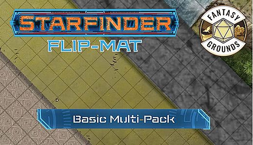 Fantasy Grounds - Starfinder RPG - Starfinder Flip-Mat - Basic Terrain Multi-Pack