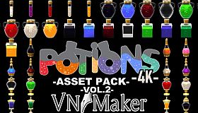 Visual Novel Maker - Potions Asset Pack 4K Vol 2