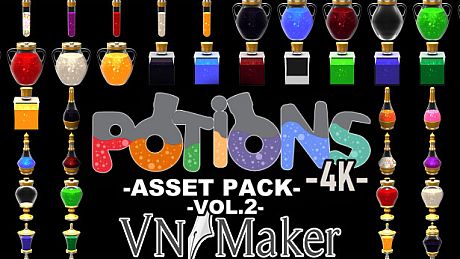 Visual Novel Maker - Potions Asset Pack 4K Vol 2 DLC