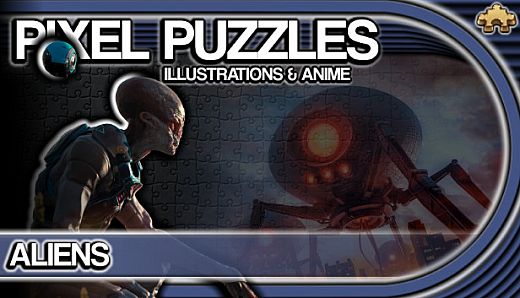 Pixel Puzzles Illustrations & Anime - Jigsaw Pack: Aliens