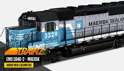 Trainz 2019 DLC - EMD SD40-2 - Maersk