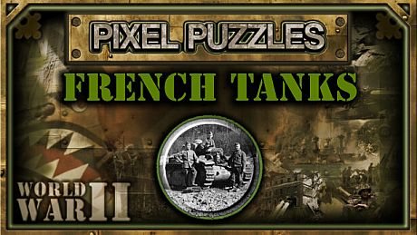 Pixel Puzzles WW2 Jigsaw - Pack: French Tanks DLC