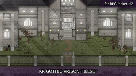 RPG Maker MZ - KR Gothic Prison Tileset DLC