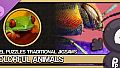 Pixel Puzzles Traditional Jigsaws Pack: Colorful Animals