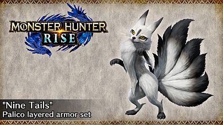 MONSTER HUNTER RISE - "Nine Tails" Palico layered armor set DLC