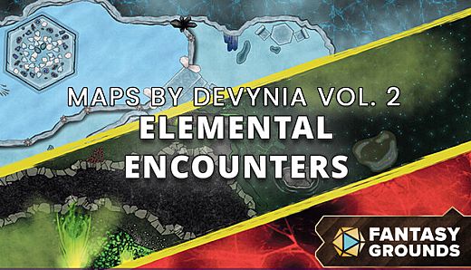 Fantasy Grounds - Maps By Devynia Volume 2: Elemental Encounters