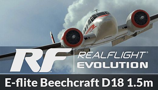 RealFlight Evolution - E-flite Beechcraft D18 1.5m