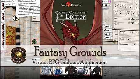 Fantasy Grounds - Fiery Dragon Counter Collection: Epic 1 DLC