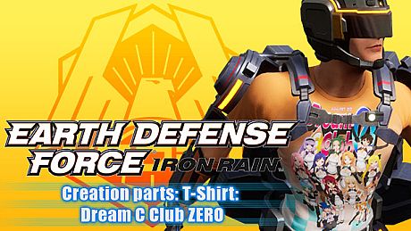 EARTH DEFENSE FORCE: IRON RAIN - Creation parts: T-Shirt:  Dream C Club ZERO DLC