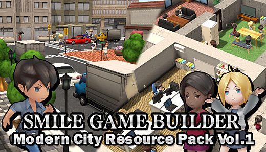 SMILE GAME BUILDER Modern City Resource Pack Vol.1