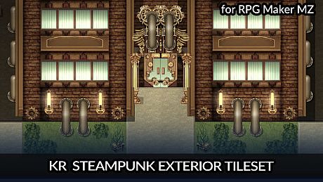 RPG Maker MZ - KR Steampunk Exterior Tileset DLC