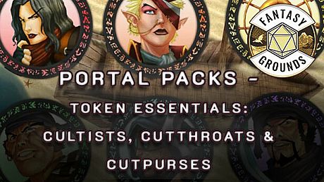 Fantasy Grounds - Portal Packs - Token Essentials: Cultists, Cutthroats & Cutpurses DLC