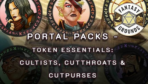 Fantasy Grounds - Portal Packs - Token Essentials: Cultists, Cutthroats & Cutpurses