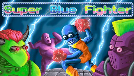 Super Blue Fighter Game