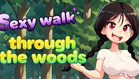 Sexy walk through the woods