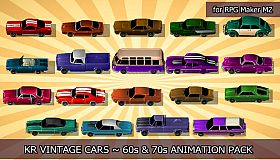 RPG Maker MZ - KR Vintage Cars - 60s and 70s Animation Pack
