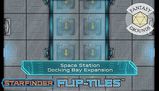 Fantasy Grounds - Starfinder Flip-Tiles - Space Station Docking Bay Expansion