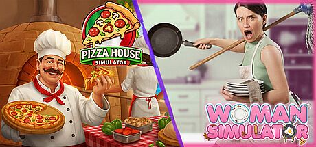 Woman Simulator & Pizza House Simulator Bundle