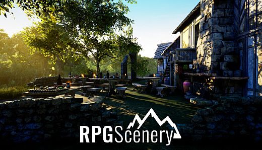 RPGScenery - River Settlement Scene