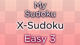 My Sudoku - X-Sudoku Easy 3