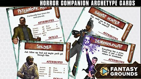 Fantasy Grounds - Horror Companion Archetype Cards DLC