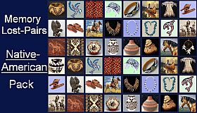 Memory Lost-Pairs - Native Americans (& Gems)