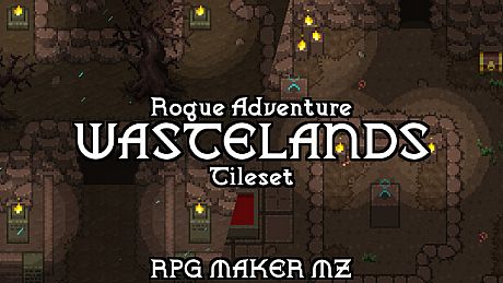 RPG Maker MZ - Rogue Adventure - Wastelands Tileset DLC