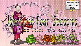 RPG Maker MZ - Japanese Four Seasons Tree Tiles