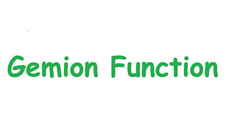 Gemion Function Game