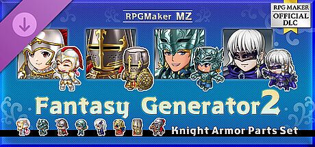 RPG Maker MZ - Fantasy Generator 2 Knight Armor Part Set