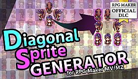 RPG Maker MZ - Diagonal Sprite Generator